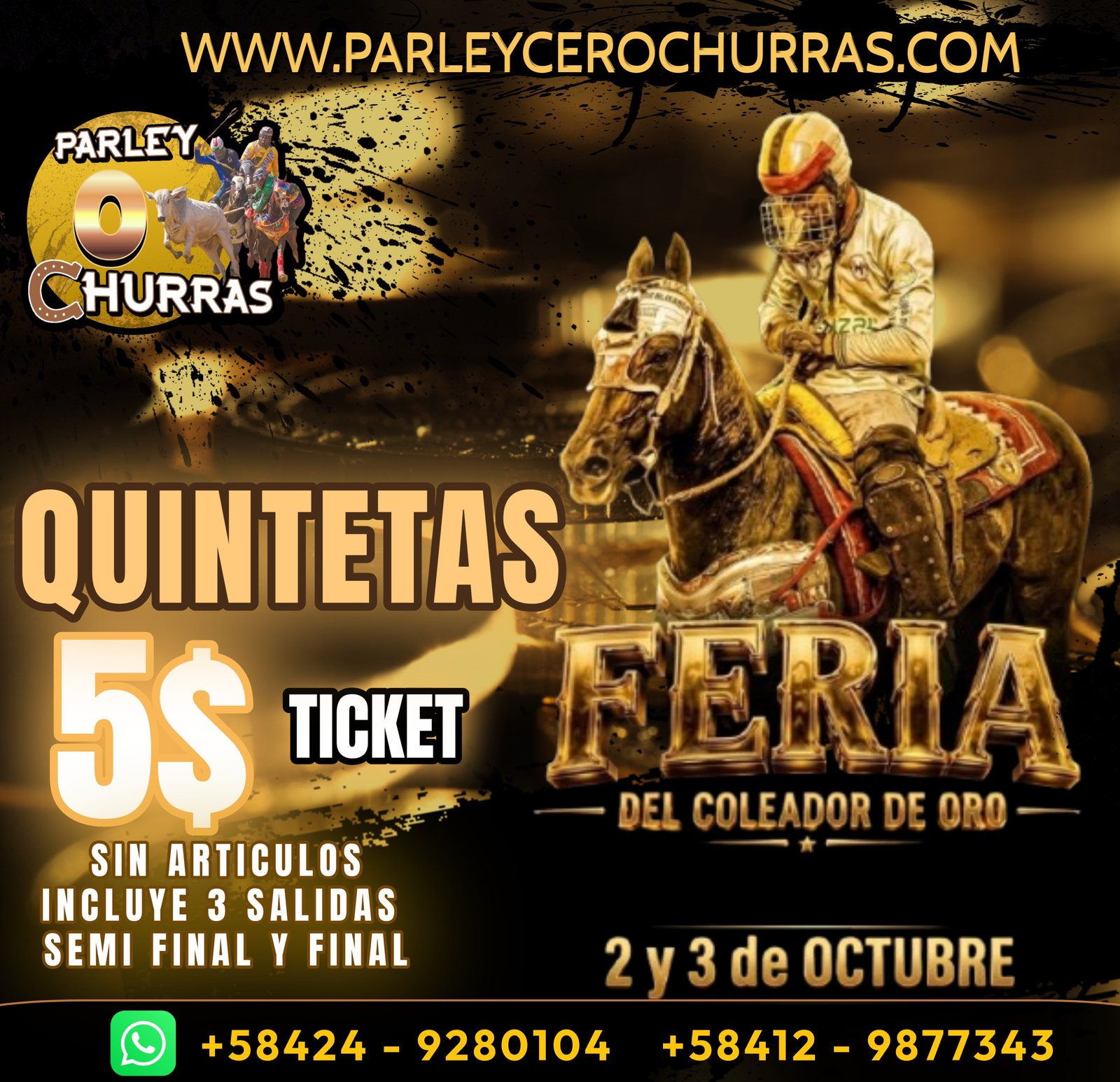 FERIA DEL COLEADOR DE ORO QUINTETAS SIN ARTICULOS